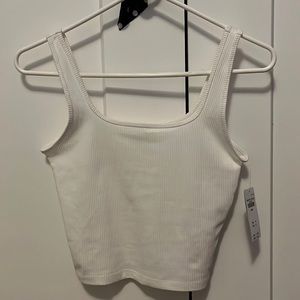 Cropped Square Neck Tank
